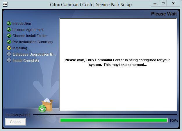 Citrix Command Center Upgrade