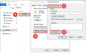 Unidesk File Share Configuration